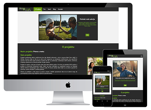 Project Pravo u metu on desktop, tablet and phone
